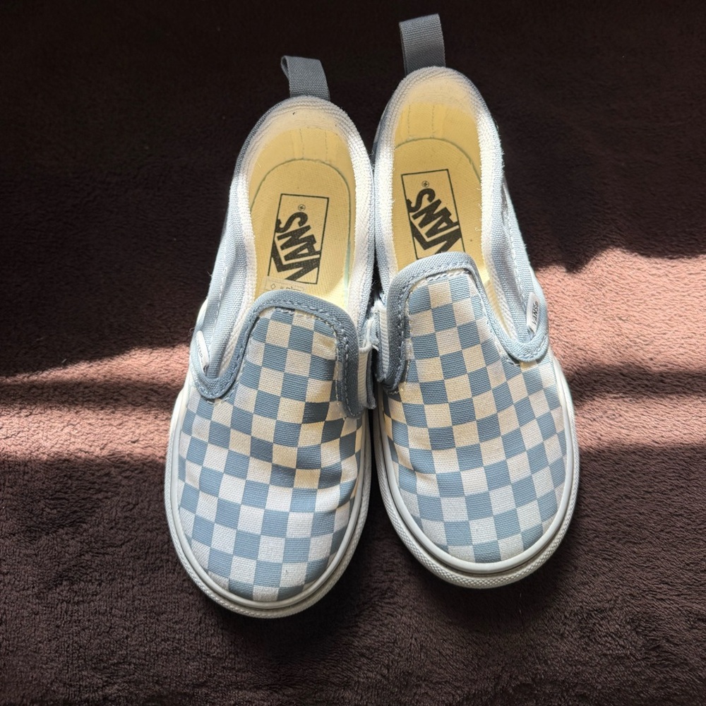 Vans Slip-On V Black and White Checkerboard Sneakers